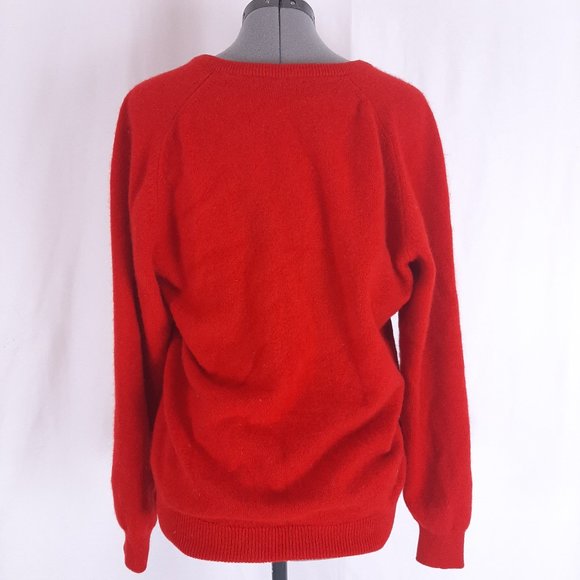 Pringle Sweaters Vintage Pringle Of Scotland Red Cashmere Sweater V